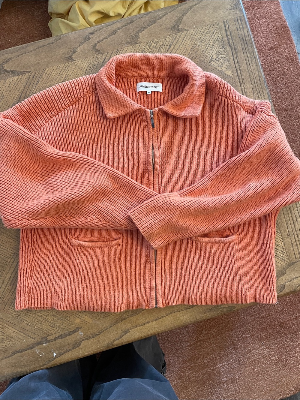 James Street Melon Reid zip up cardigan